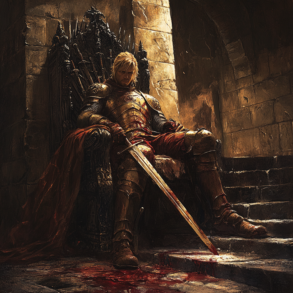 Wounded warrior, iron throne