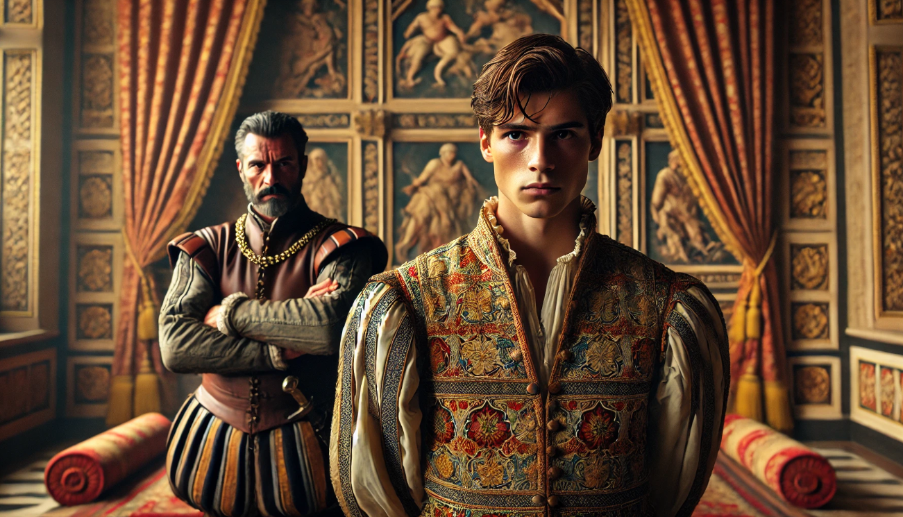Young noble with mentor