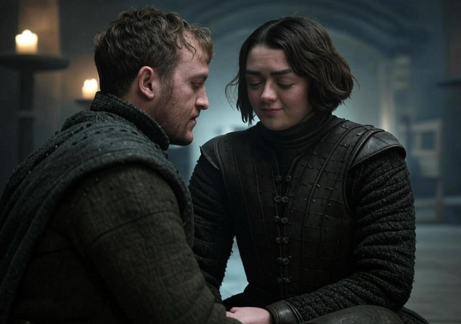 Emotional warriors holding hands 