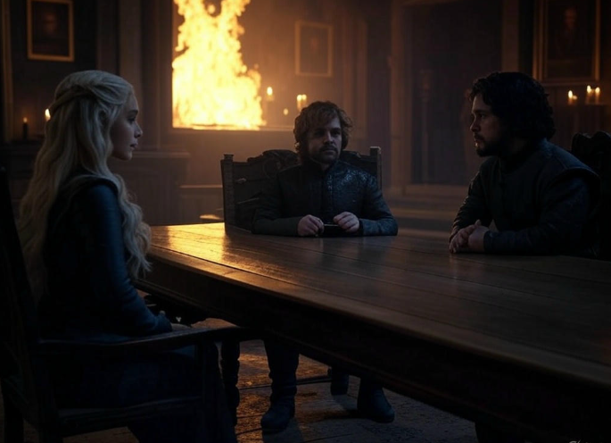 Throne room tense meeting