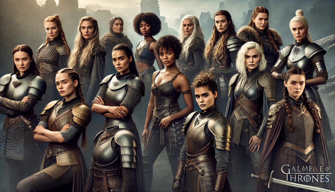 Fierce women in armor

