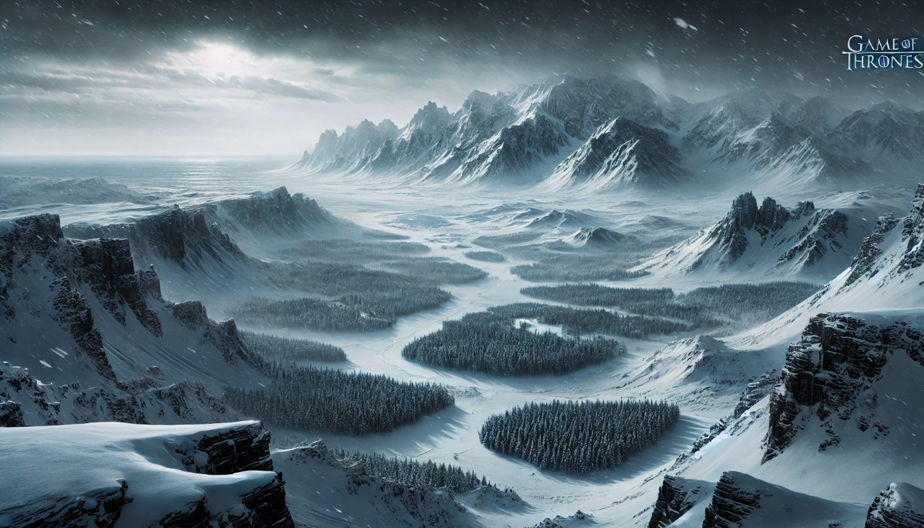 Snowy Game Thrones landscape