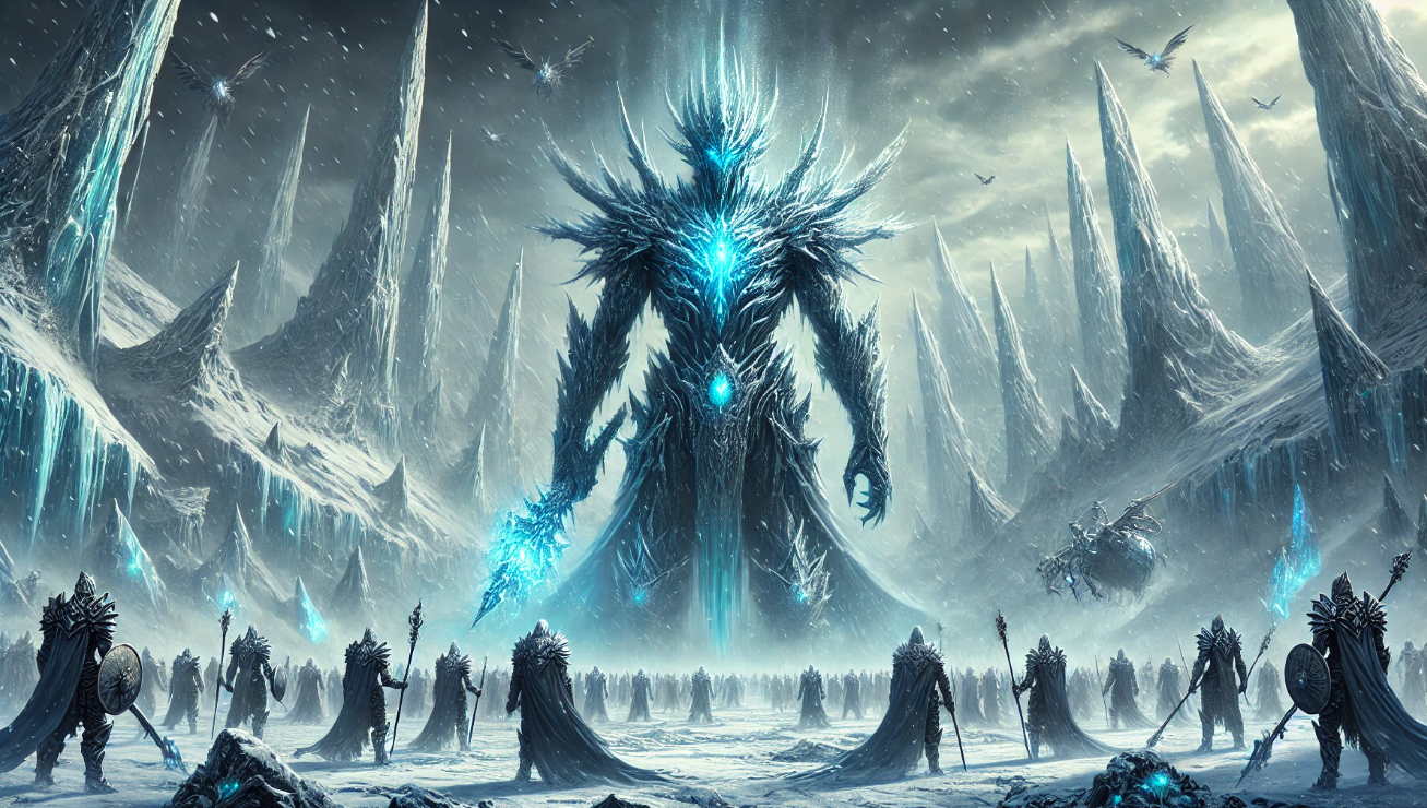 Icy king commands army