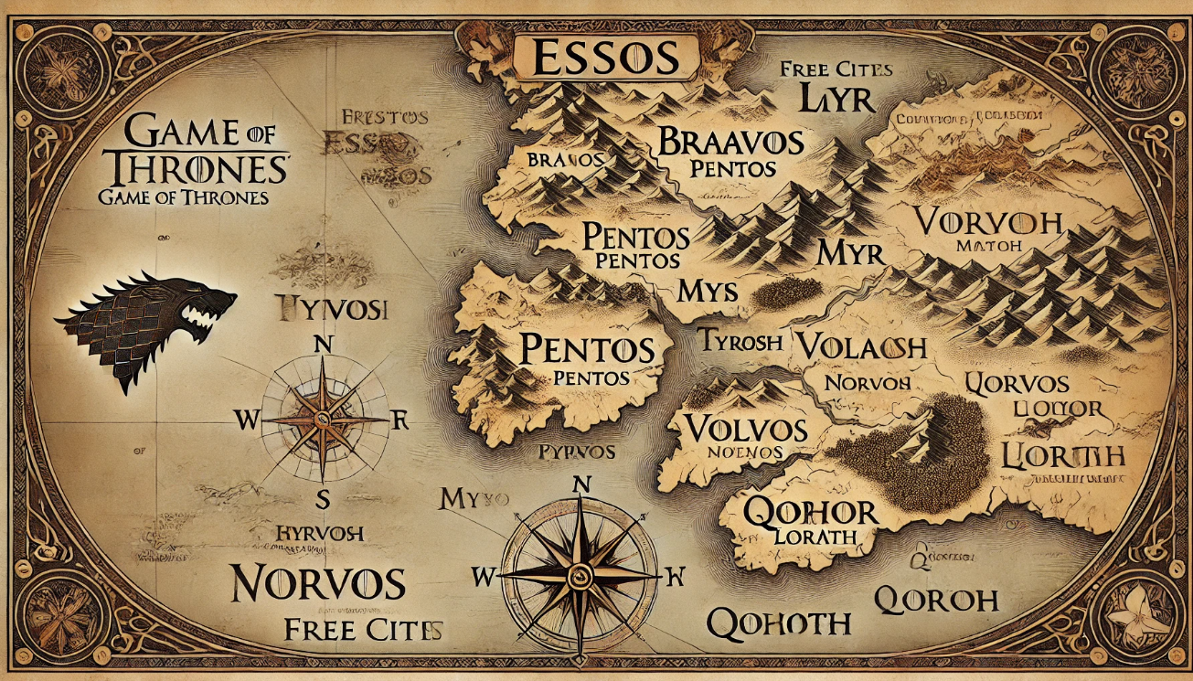 Game of Thrones map
