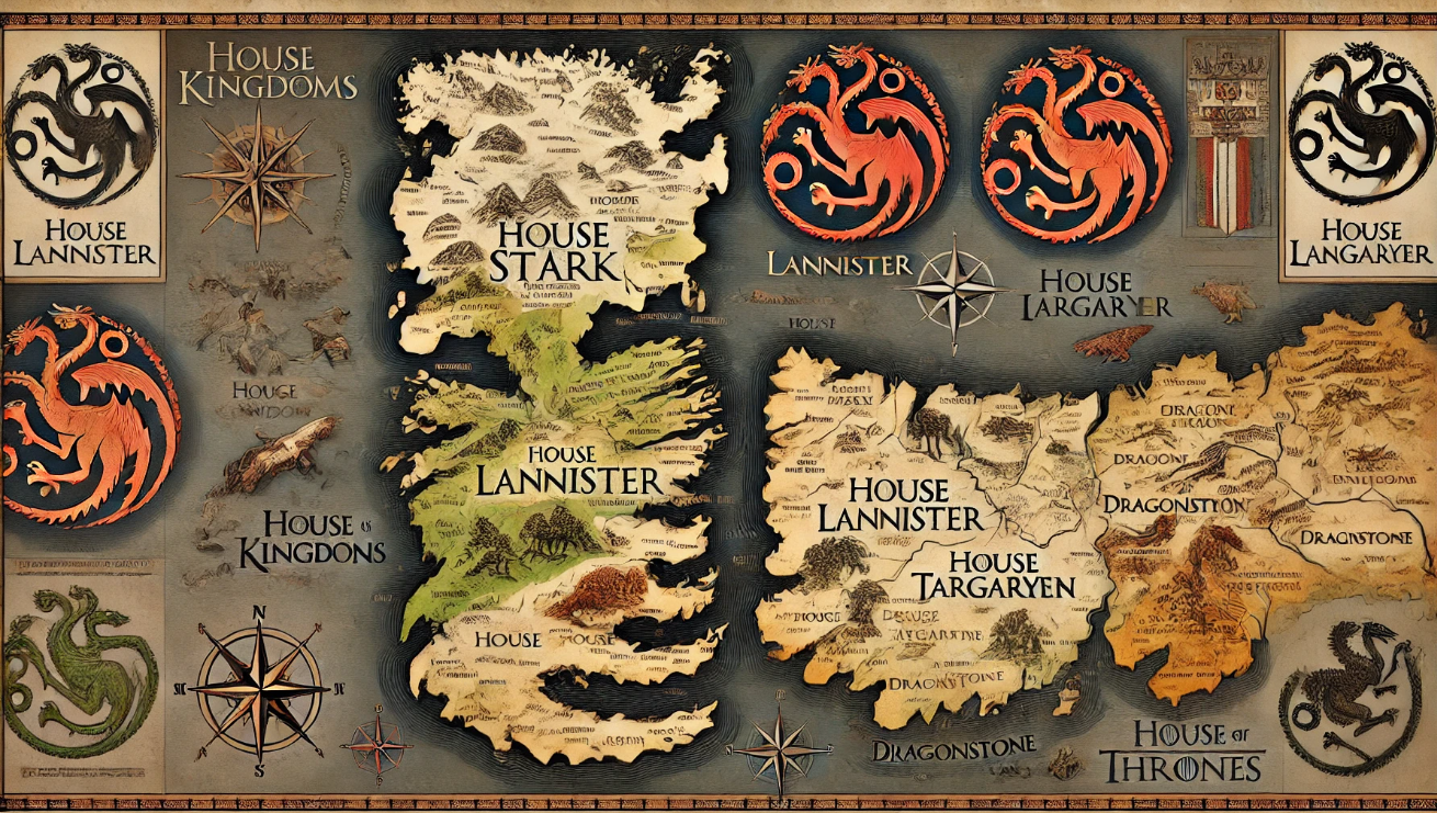 Game of Thrones map