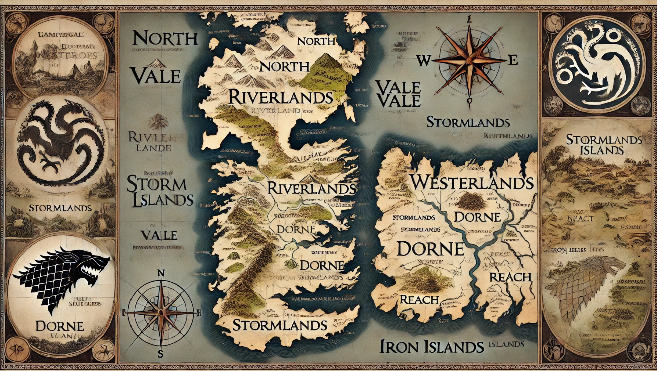 Game of Thrones map