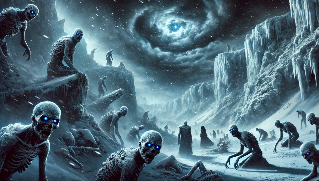 Icy undead army rising