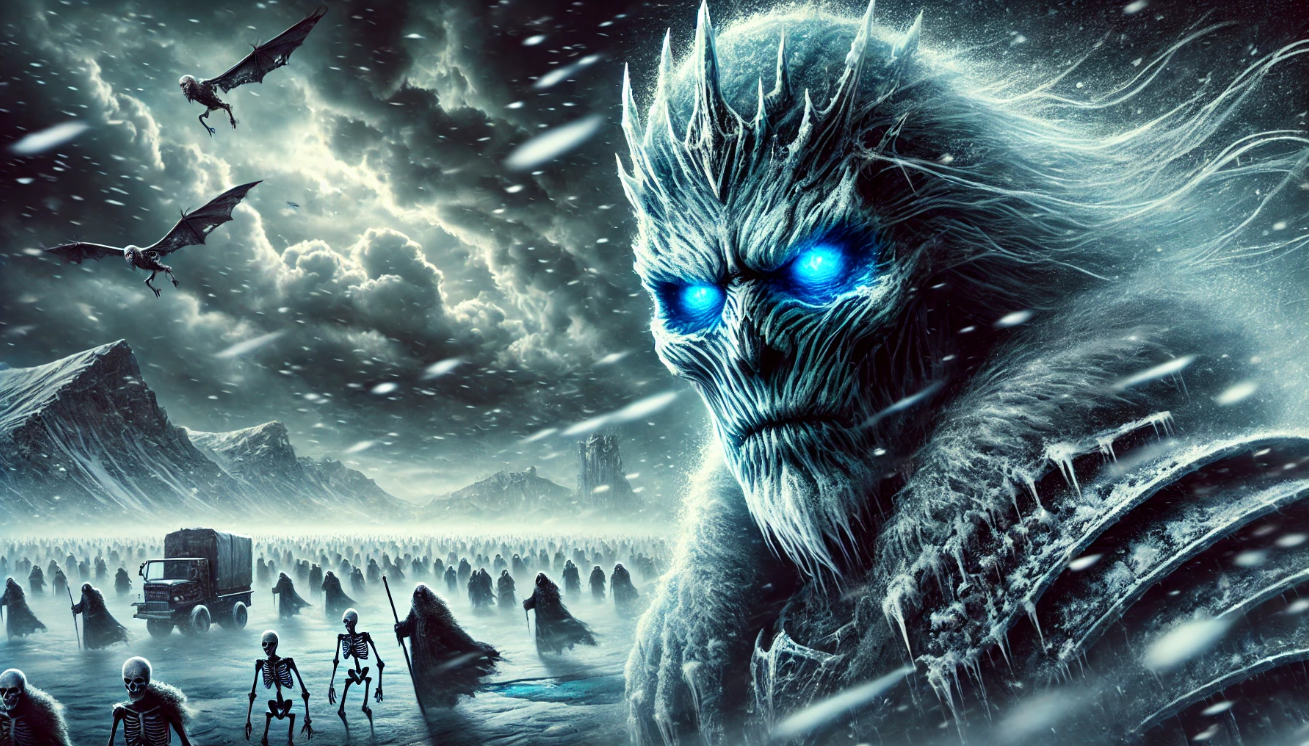 Icy skeletal army advancing