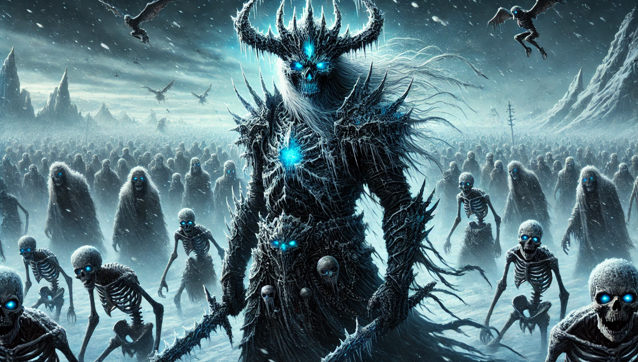 Icy skeletal army leader