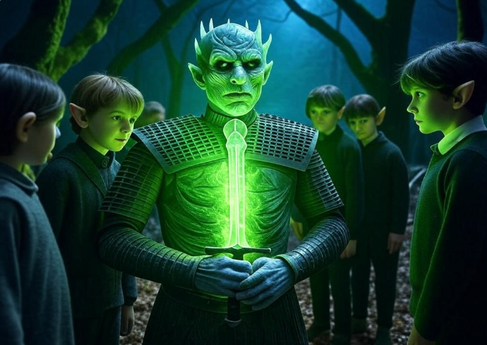Green knight forest children