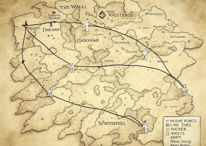 Ancient map shows journey
