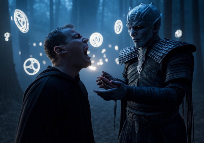 Night King confronts man