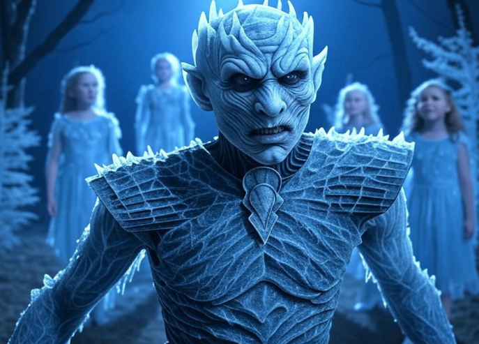 Icy warrior with children