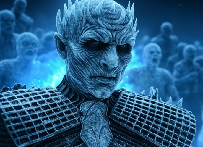Icy King with children