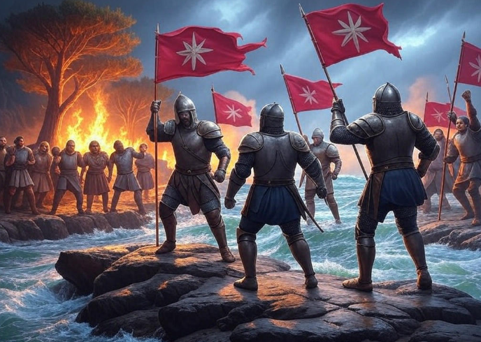 Knights raising red flags