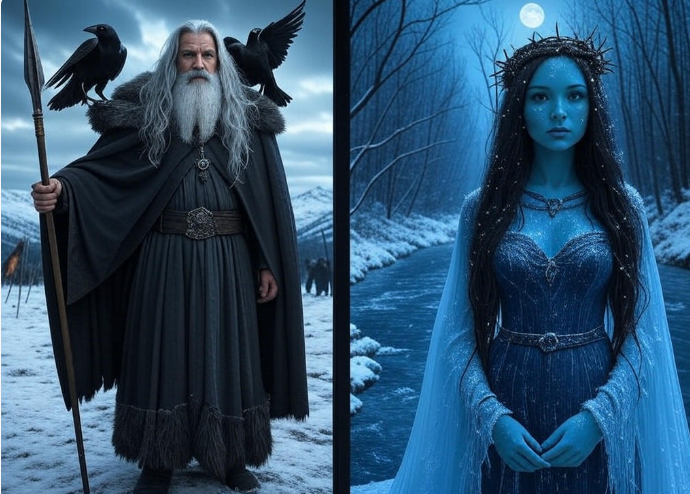 Mystic wizard and enchantress