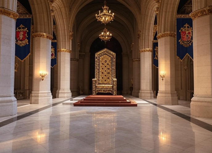 Grand throne room interior