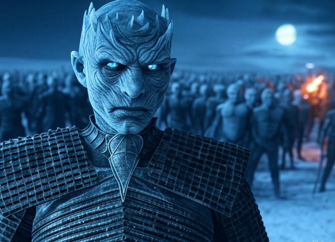 Icy king with army