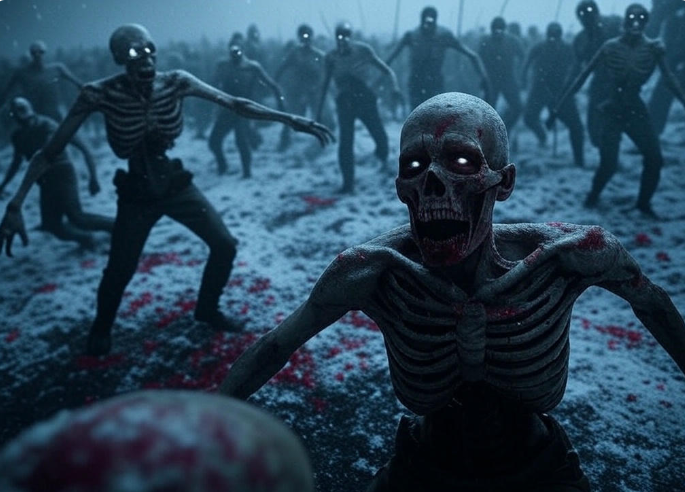 Undead army charges forward