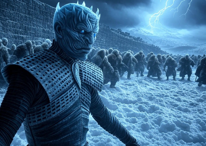 Icy king leads army