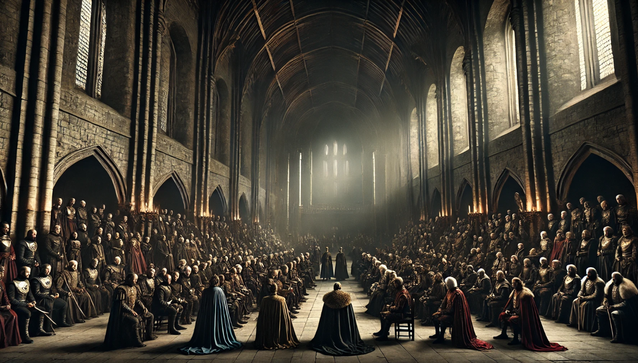 Grand medieval assembly hall