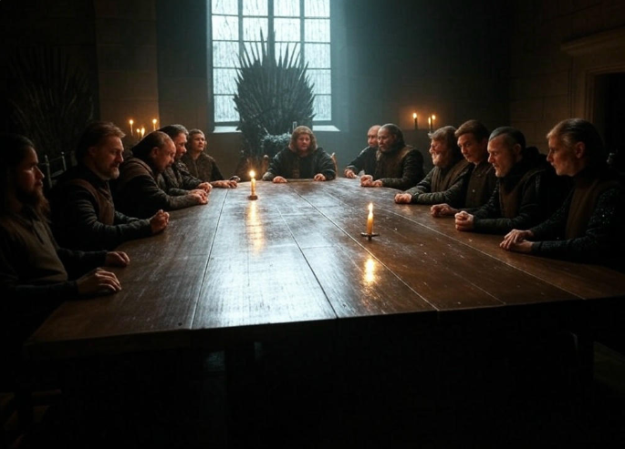 Council meeting iron throne