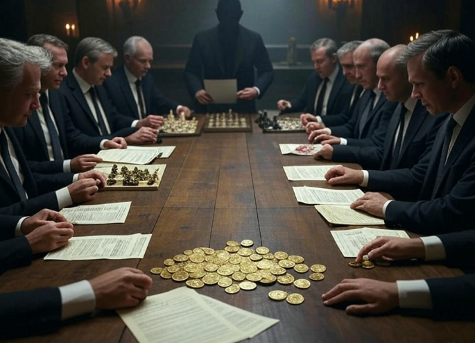 Men in suits meeting