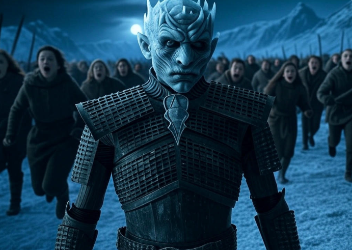 Night King army snow mountains