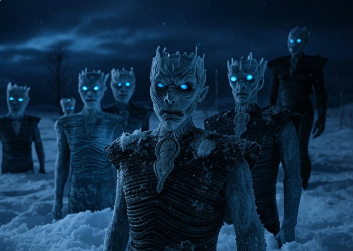 White Walkers in snow