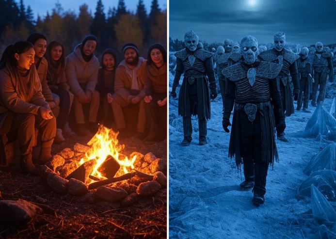Campfire group White Walkers