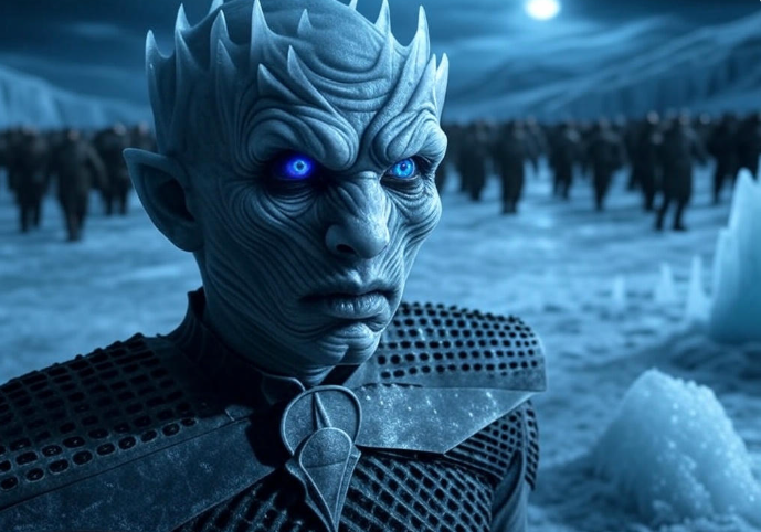 Icy king with army