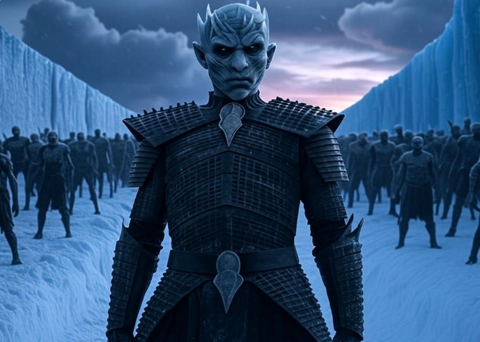 Icy leader with army