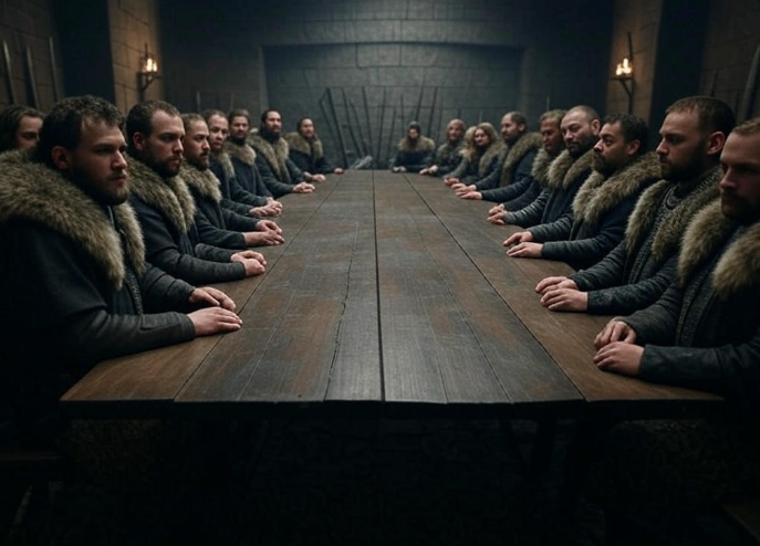 Warriors council long table