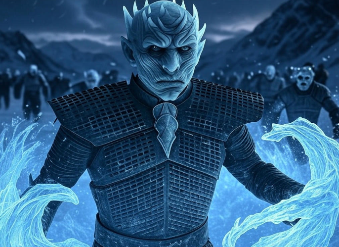 Ice king wielding magic