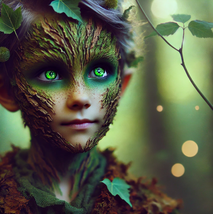 Mystical forest creature portrait