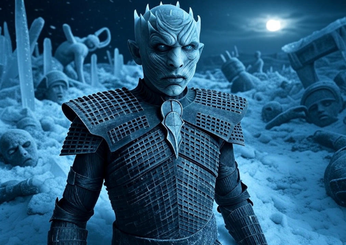 Icy leader in snowy realm