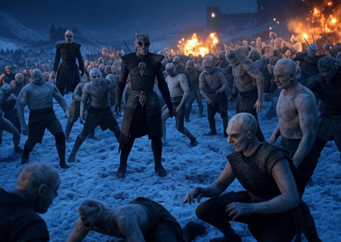 Night King amidst chaos