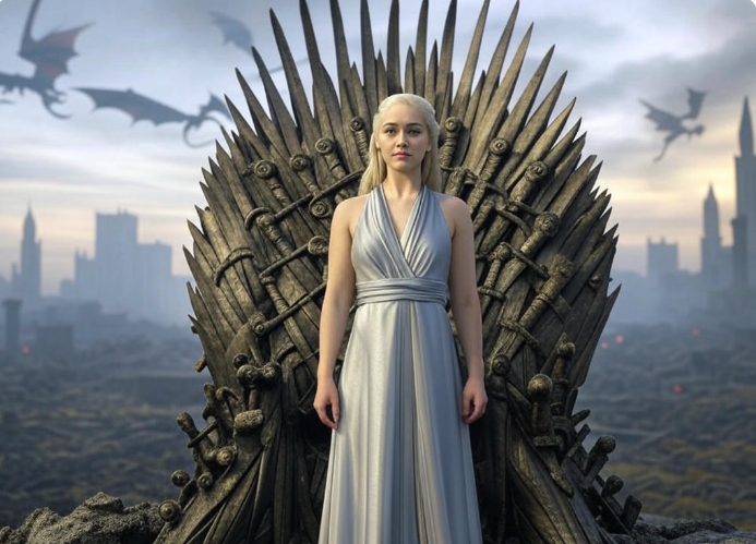 Queen dragons Iron Throne