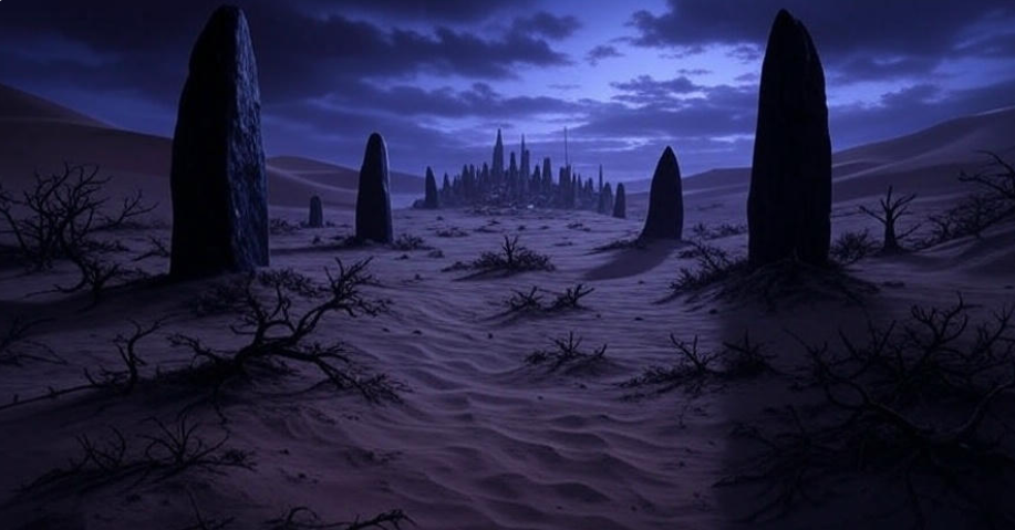 Desert stones ancient city