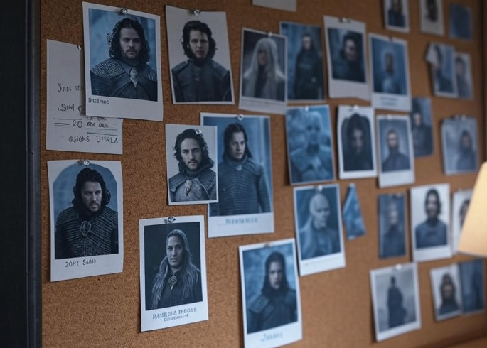 Photos corkboard warriors names
