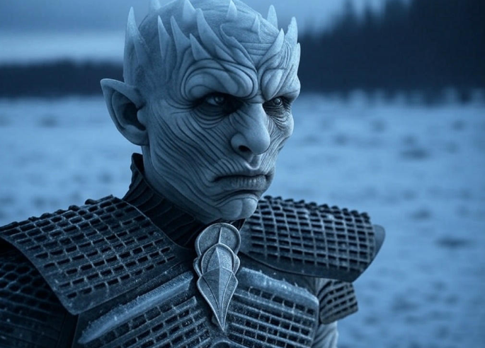 Icy warrior in armor