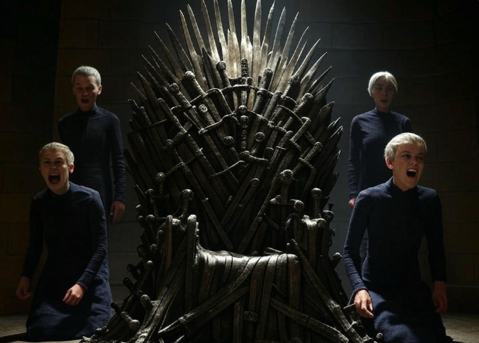 Children before Iron Throne
