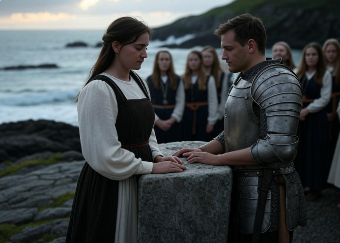 Knight wedding seaside ceremony