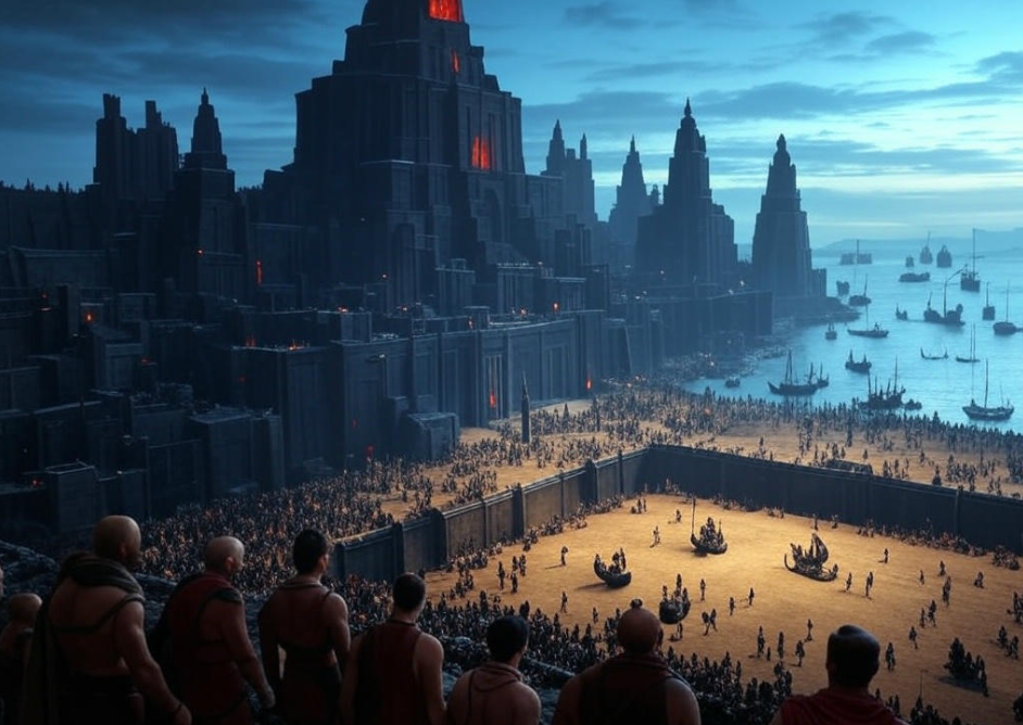 Epic city by seaside