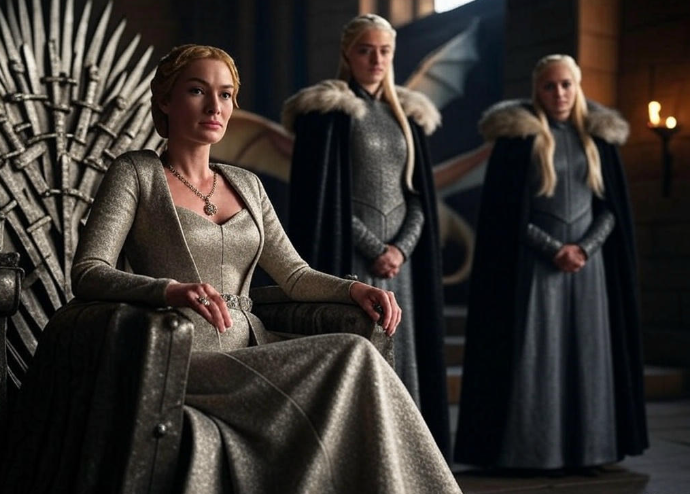 Regal queen throne room