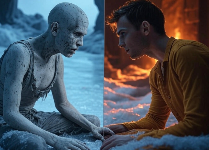 Ice fire contrast meeting