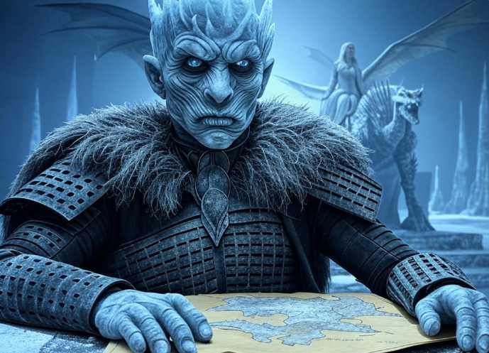Night King studying map