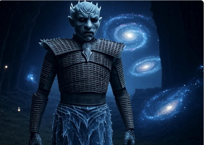Icy king cosmic background