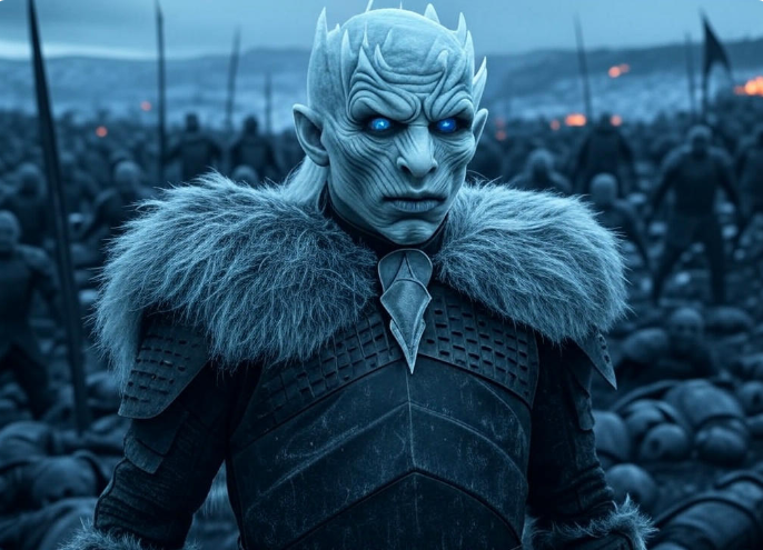 Icy king with army
