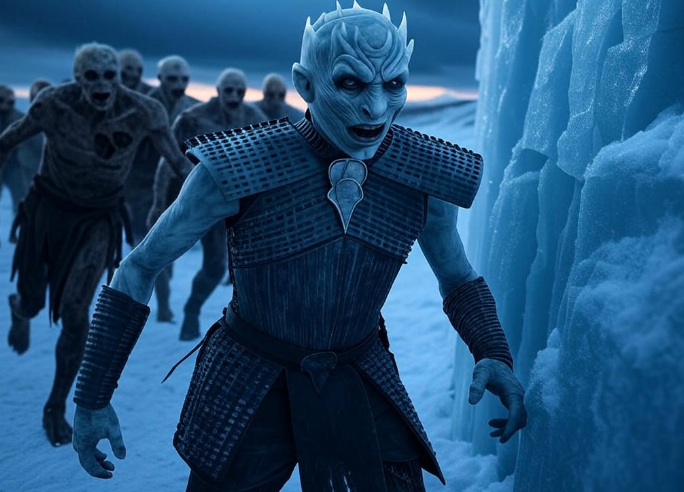 Night King advances wights